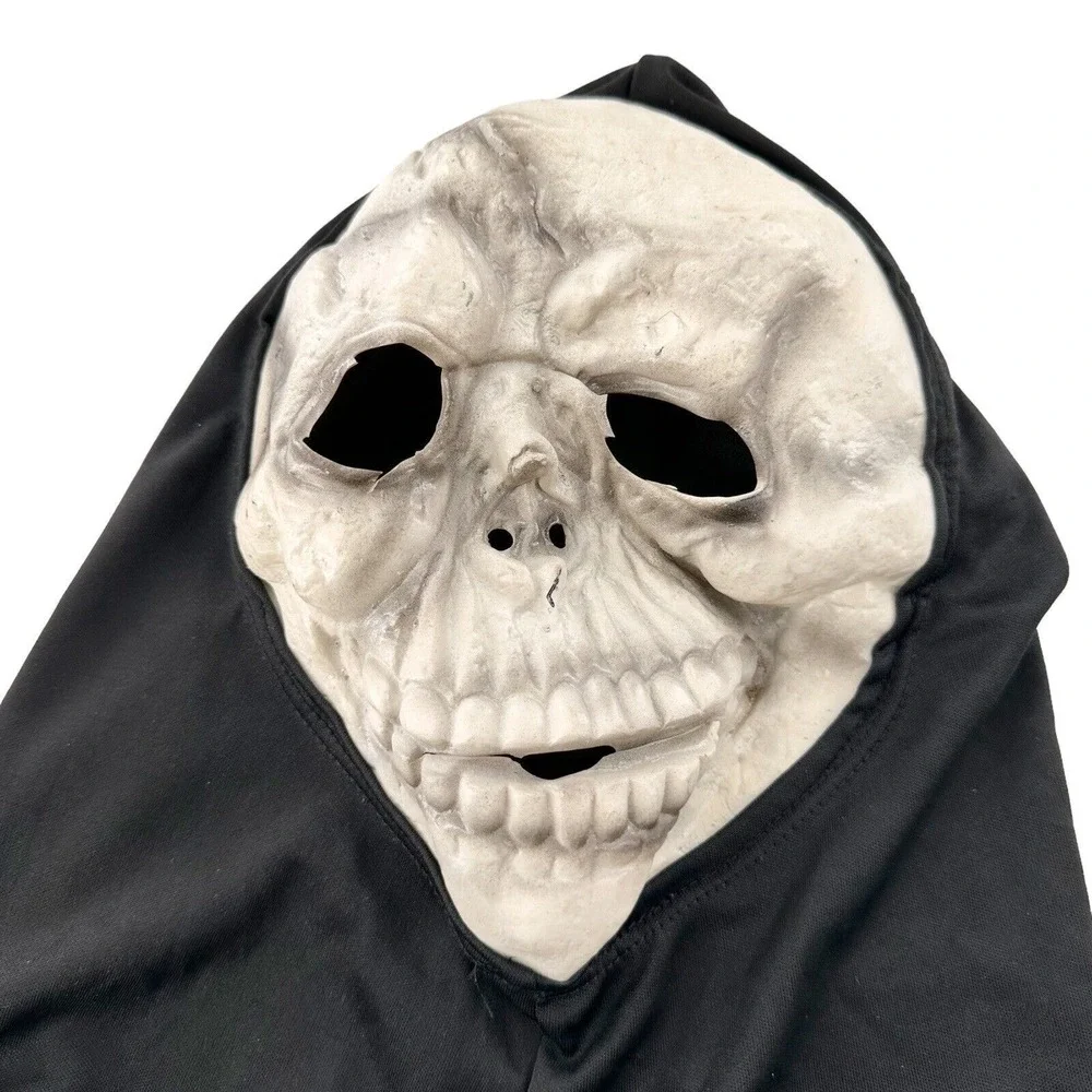Skeleton Halloween Costume Small 7-8‎ Hallows Eve Gloves Mask Kids Youth